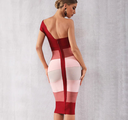 Vestido de Alça, Vestido Sexy com Bandagem, Vestido Feminino